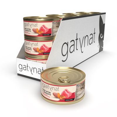 Gatynat Atún y boniato pack 12 uds x 85 gr