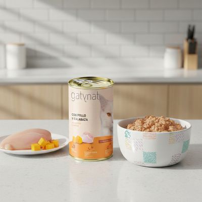 Gatynat Pollo y Calabaza pack 12 uds x 85 gr