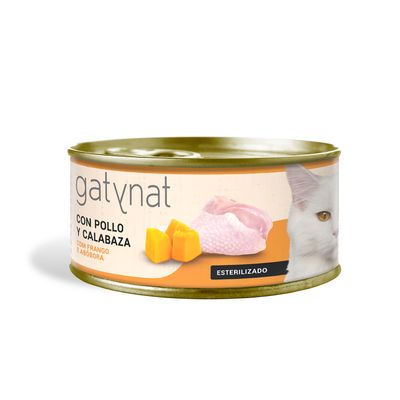 Gatynat Pollo y Calabaza pack 12 uds x 85 gr