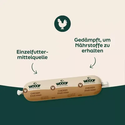 WOOOF Frischfleischwurst Huhn