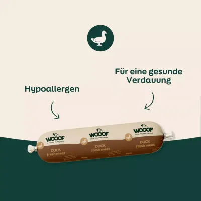 WOOOF Frischfleischwurst-Paket Hypoallergen