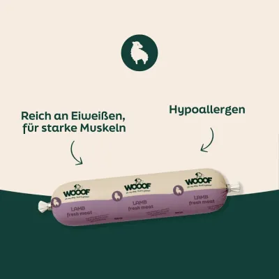 WOOOF Frischfleischwurst-Paket Hypoallergen