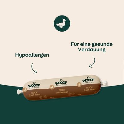 WOOOF Frischfleischwurst Ente