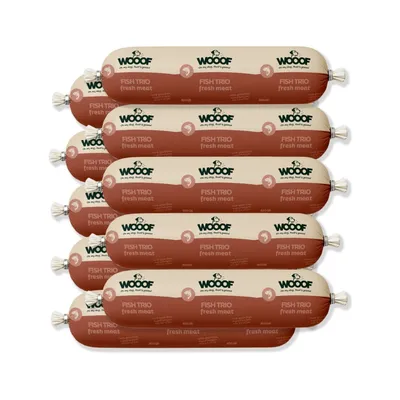 WOOOF Frischfleischwurst Fisch-Trio getreidefrei