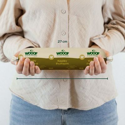 WOOOF Frischfleischwurst-Paket Truthahn & Rind getreidefrei