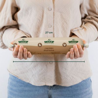 WOOOF Frischfleischwurst-Paket Huhn & Rind