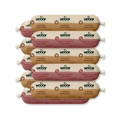 WOOOF Frischfleischwurst-Paket Huhn & Rind WOOOF Frischfleischwurst-Paket Huhn & Rind