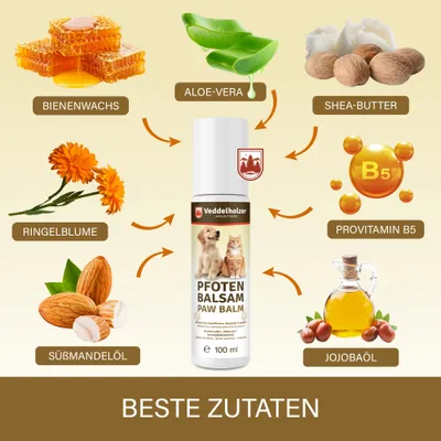 Veddelholzer 100 ml Pfotenbalsam für Hunde Veddelholzer 100 ml Pfotenbalsam für Hunde