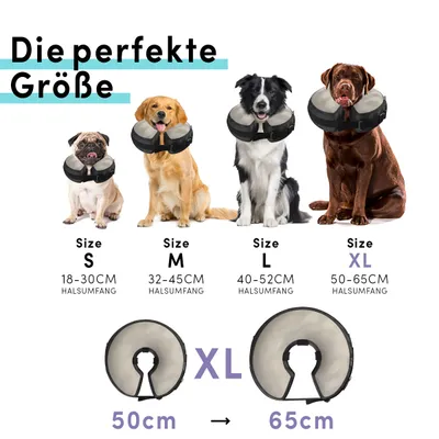 STUCH aufblasbare Halskrause, weicher Leckschutz