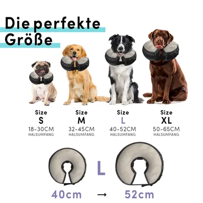STUCH aufblasbare Halskrause, weicher Leckschutz