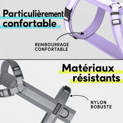STUCH - Harnais pour chien - Harnais en nylon ajustable - Rembourré