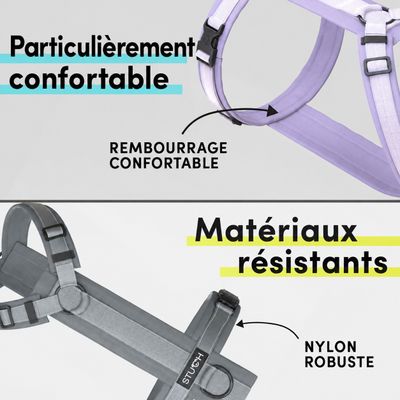 STUCH - Harnais pour chien - Harnais en nylon ajustable - Rembourré
