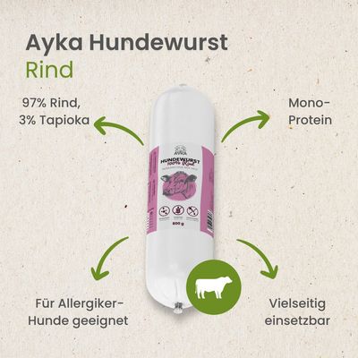 Kauartikel.com Ayka Hundewurst Rind