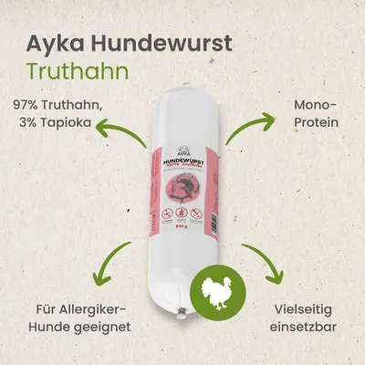 Kauartikel.com Ayka Hundewurst Truthahn