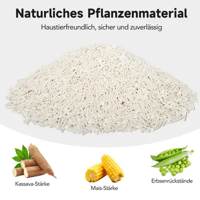 EZSKUUP Cassava & Tofu Klumpstreu – Antihaftend & geruchsbindend 4.1kg X 4P