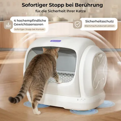 Robotail C42 Selbstreinigende elektrische Katzentoilette mit App-Steuerung