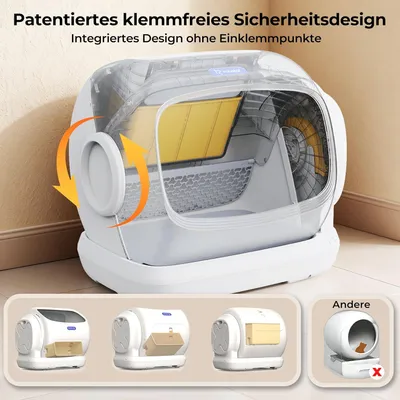 Robotail C42 Selbstreinigende elektrische Katzentoilette mit App-Steuerung