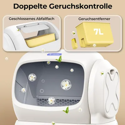 Robotail C42 Selbstreinigende elektrische Katzentoilette mit App-Steuerung