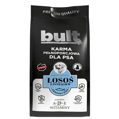 BULT Trockenfutter für ausgewachsene Hunde – Lachs & Forelle 3 kg