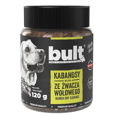 BULT Kabanos Rinderpansen für Hunde – Hundesnack & Leckerli 120 g BULT Kabanos Rinderpansen für Hunde – Hundesnack & Leckerli 120 g