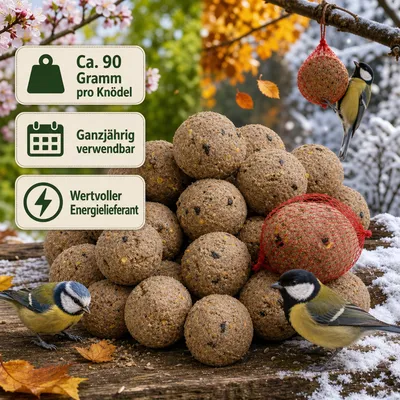 KLASEBO Premium Meisenknödel mit Insekten und Netz KLASEBO Premium Meisenknödel mit Insekten und Netz