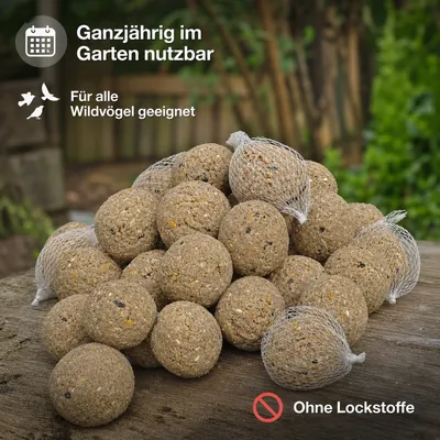 KLASEBO Meisenknödel mit Netz für Wildvögel KLASEBO Meisenknödel mit Netz für Wildvögel