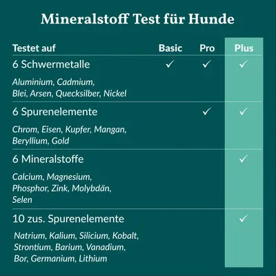 Mineralstoff Test Plus Hund Mineralstoff Test Plus Hund