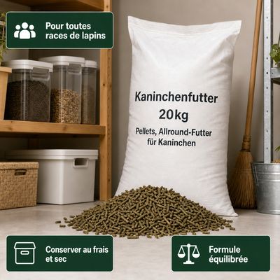 KLASEBO Granulés pour lapins, aliment polyvalent