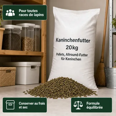 KLASEBO Granulés pour lapins, aliment polyvalent