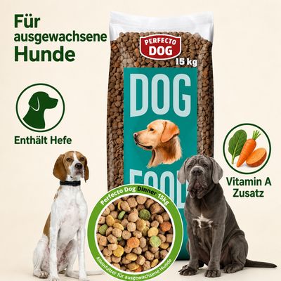 Boni-Shop Perfecto Dog Dinner Trockenfutter für ausgewachsene Hunde