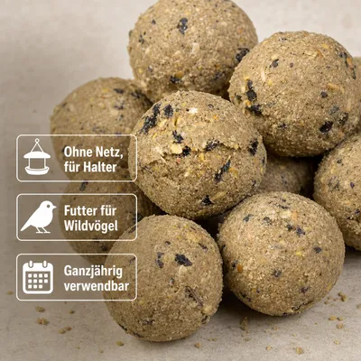KLASEBO Premium Meisenknödel mit Insekten ohne Netz, Großpackung