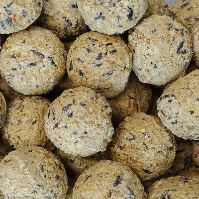 KLASEBO Boules de graisse sans filet pour oiseaux sauvages, grand format KLASEBO Boules de graisse sans filet pour oiseaux sauvages, grand format