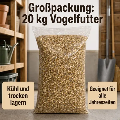 KLASEBO Deluxe Wildvogelfutter mit Mehlwürmern, schalenlos KLASEBO Deluxe Wildvogelfutter mit Mehlwürmern, schalenlos
