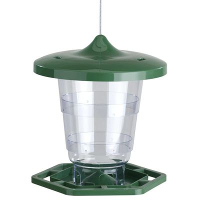 GartenMeister Silo à graines pour oiseaux vert, télescopique