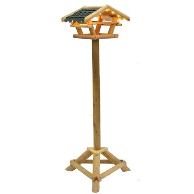 Westfalia Mangeoire pour oiseaux sur pied avec guirlande LED et minuterie