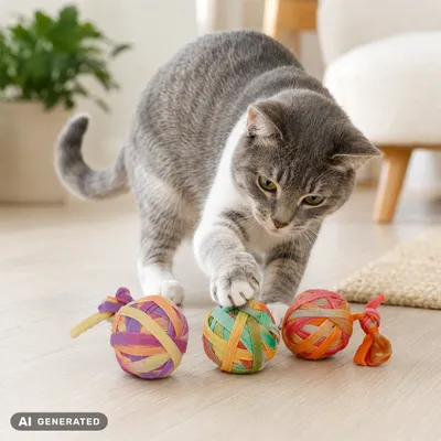 Canadian Cat Company Katzenspielzeug buntes Spielball-Trio Canadian Cat Company Katzenspielzeug buntes Spielball-Trio