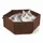L 50 x B 50 x H 21 cm - braun