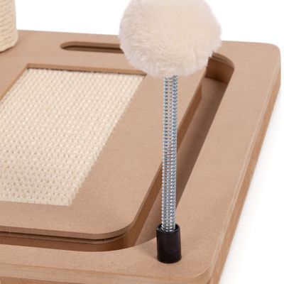 Canadian Cat Company Kratzstamm PLAYTOP Katzenspielplatz mit Spielschiene