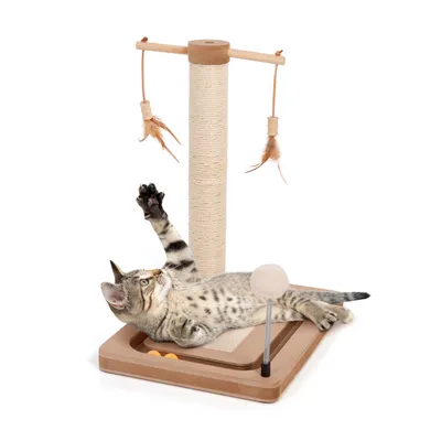 Canadian Cat Company Kratzstamm PLAYTOP Katzenspielplatz mit Spielschiene Canadian Cat Company Kratzstamm PLAYTOP Katzenspielplatz mit Spielschiene