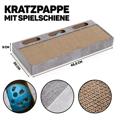 Canadian Cat Company Spielschiene mit Kratzpappe Ersatzkratzpappe Canadian Cat Company Spielschiene mit Kratzpappe Ersatzkratzpappe