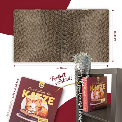 Canadian Cat Company Kratzbrett in Buchform mit 2 Kratzflächen Canadian Cat Company Kratzbrett in Buchform mit 2 Kratzflächen