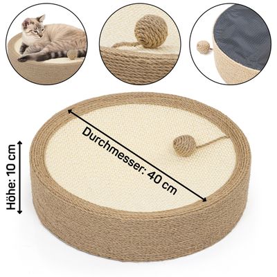 Canadian Cat Company Kratzmöbel Kratzlounge PADY Sisal