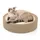 L 40 x B 40 x H 10 cm - beige
