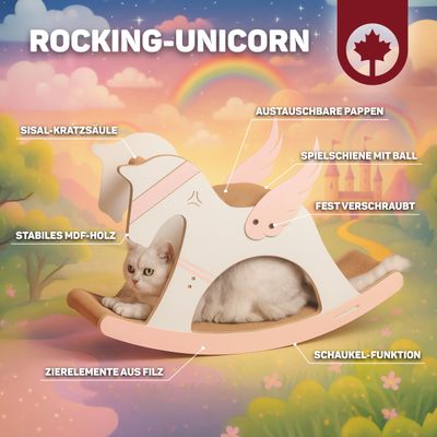 Canadian Cat Company Kratzmöbel UNICORN Einhorn-Wippe Kratzbrett