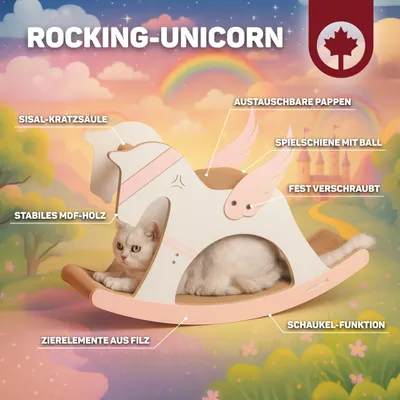 Canadian Cat Company Kratzmöbel UNICORN Einhorn-Wippe Kratzbrett Canadian Cat Company Kratzmöbel UNICORN Einhorn-Wippe Kratzbrett