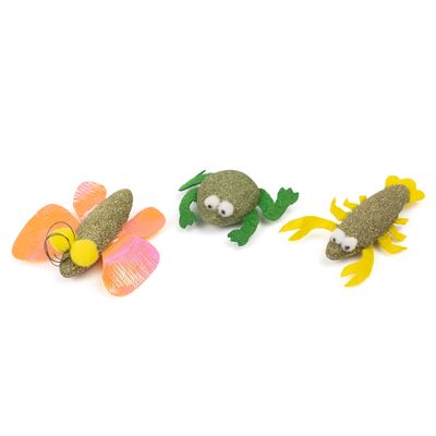Canadian Cat Company Katzenspielzeug 3er-Set Katzenminze Frosch