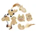 Canadian Cat Company 7er-Set Spielkissen Lederkissen mit Katzenminze