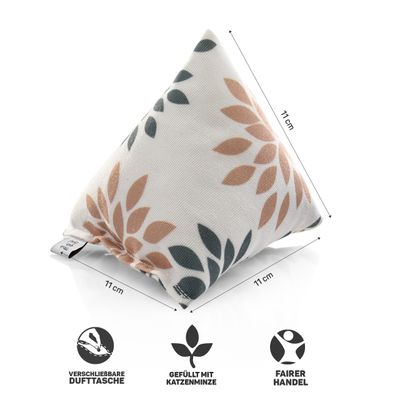 Canadian Cat Company Schmusekissen 6er-Set Katzenminze Pyramide XL