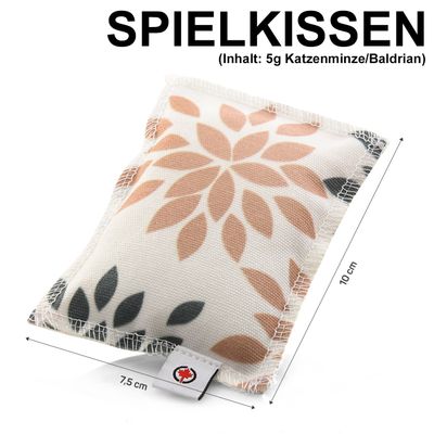 Canadian Cat Company Schmusekissen 6er-Set Katzenminze & Baldrian Pyramide