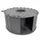 L 60 x B 60 x H 29 cm - grau